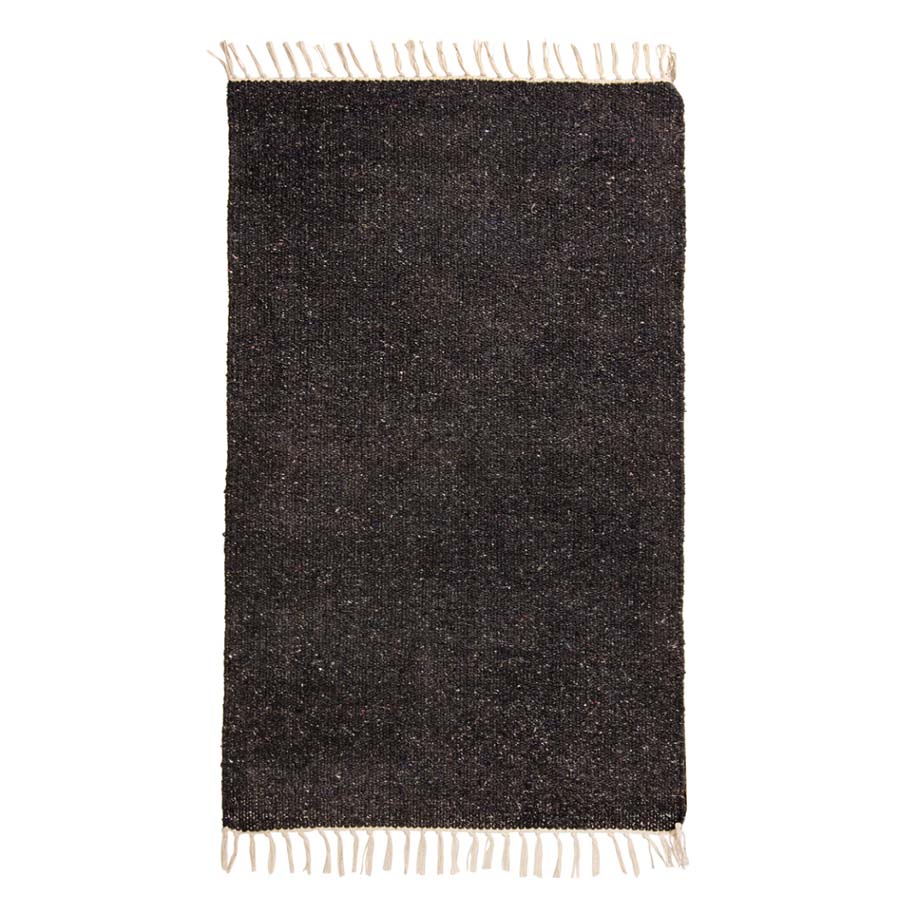Plain Recycled Yarn 60 x 90 Rug - R18023NV - Uneeka