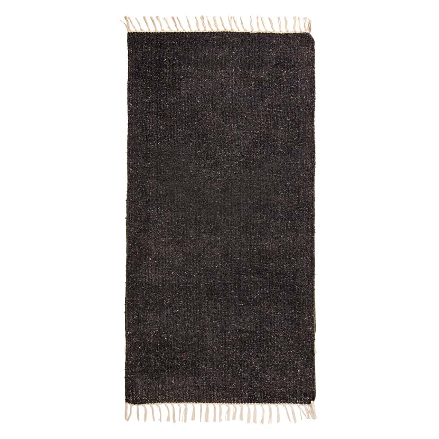 Plain Recycled Yarn 75 x 135 Rug - R18024NV - Uneeka