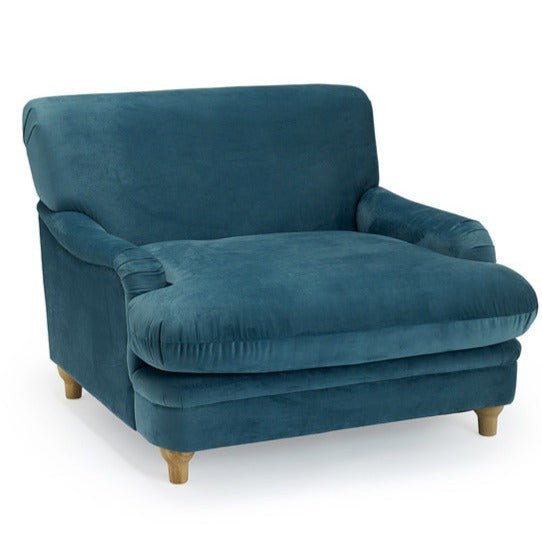 Ploughman Chair in Peacock Blue - PLUMPBLUE - Uneeka