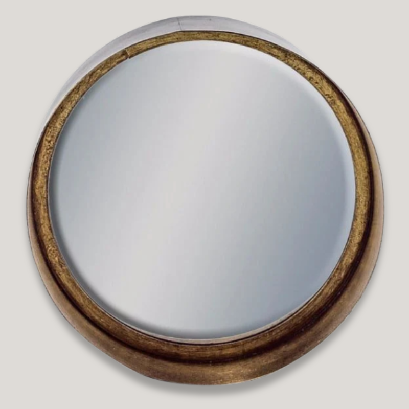 Deep Framed Cylinder Wall Mirror - EM117 - Uneeka