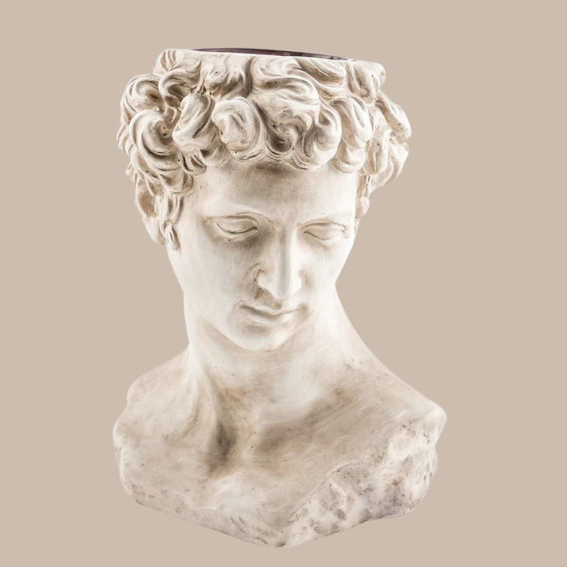 Stone Effect Bust David Planter - CRT51 - Uneeka