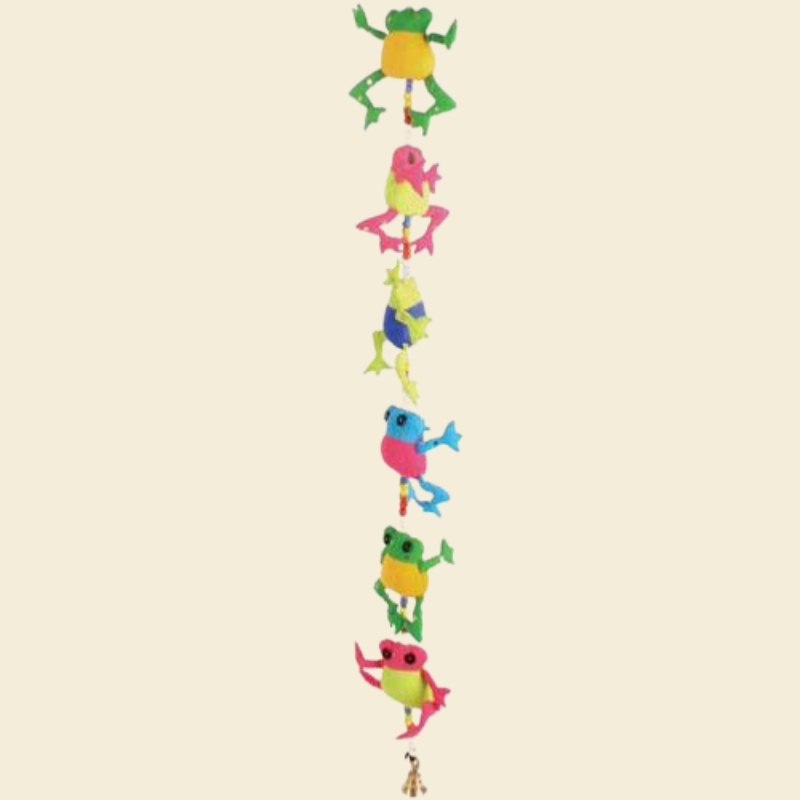 Children's Mobile Tota Bells Frogs - SASH13A - Uneeka