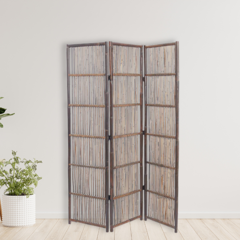 Rattan Wood Room Divider - 6790433 - Uneeka