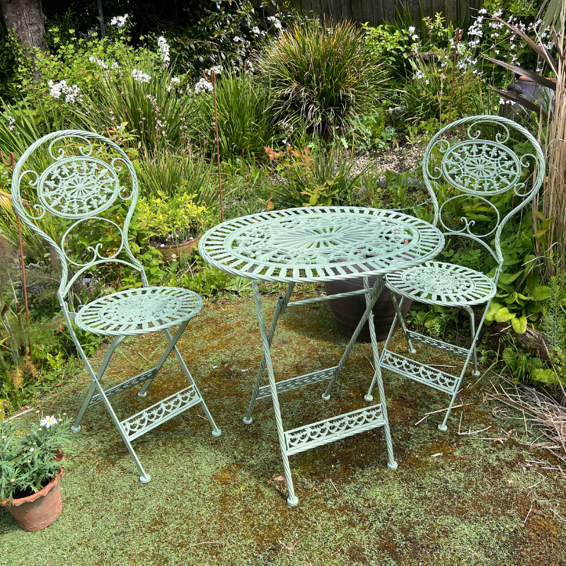 Rounded Sage Green Outdoor Garden Set - 1558 - Uneeka