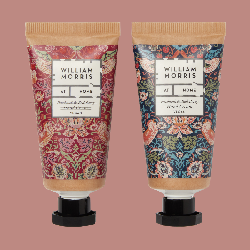 Strawberry Thief Velvet Cosmetic Bag Gift Set - FG2449 - Uneeka