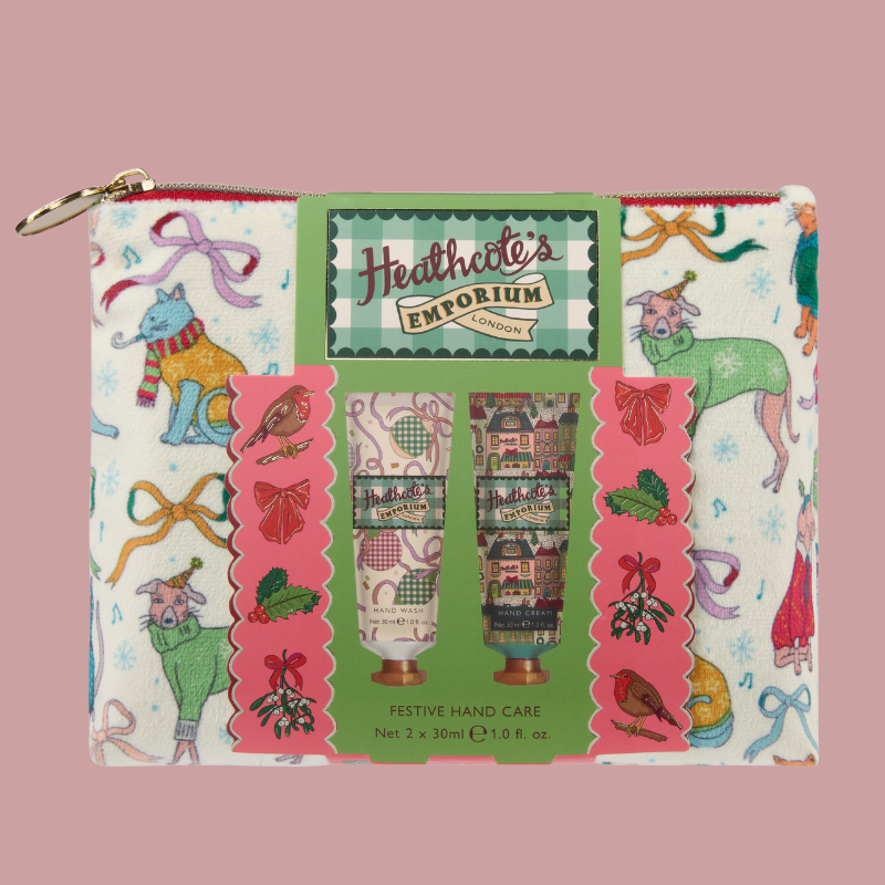 Heathcote's Emporium Velvet Cosmetic Bag Gift Set - FG5058 - Uneeka