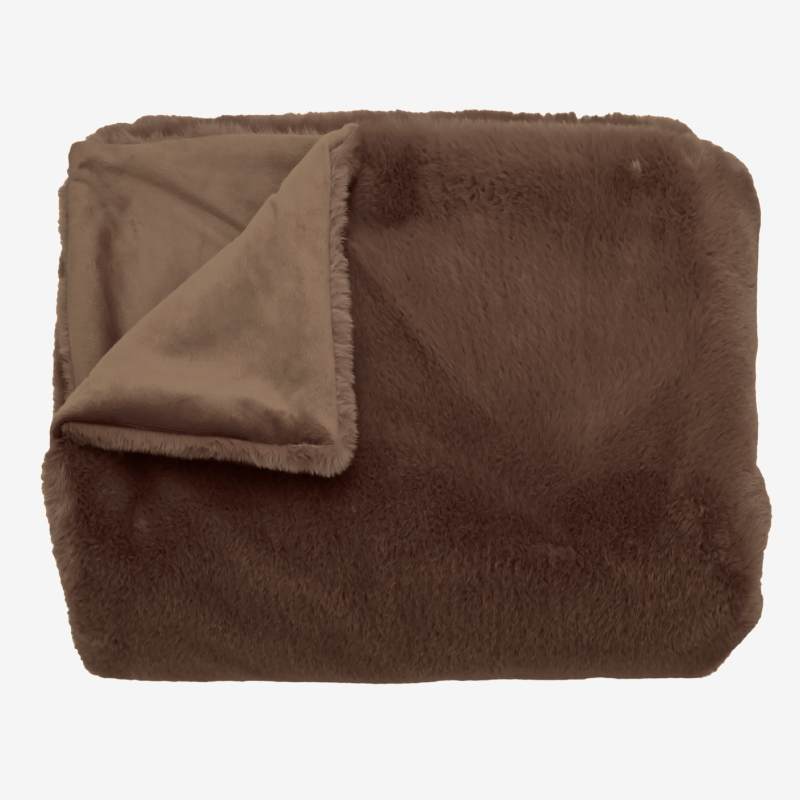Faux Fur Brown Bear Throw - AWTBB - Uneeka