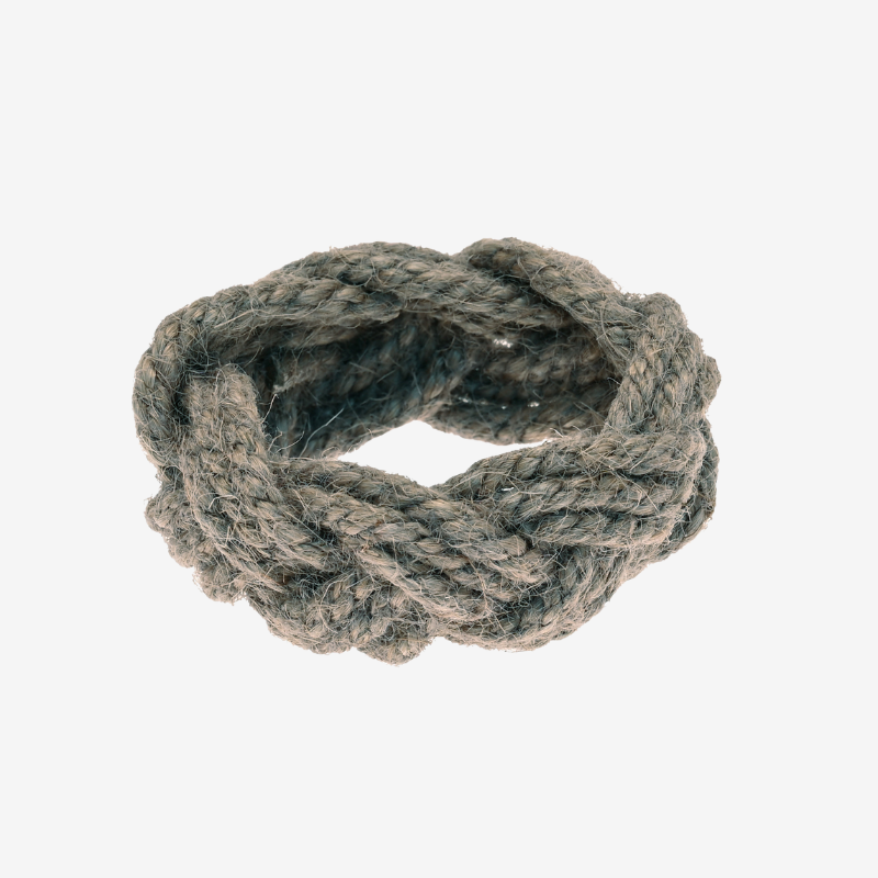 Plaited Jute Napkin Ring - JNRB - Uneeka