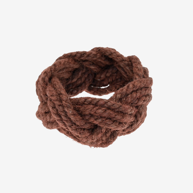 Plaited Jute Napkin Ring - JNRC - Uneeka