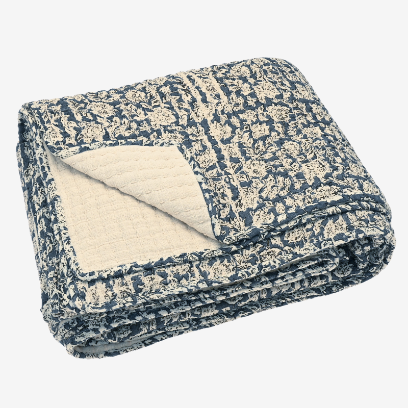 Floral Print Quilted Throw - PRVTN - Uneeka