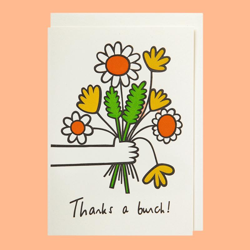 Thanks A Bunch Mini Card - APS386 - Uneeka