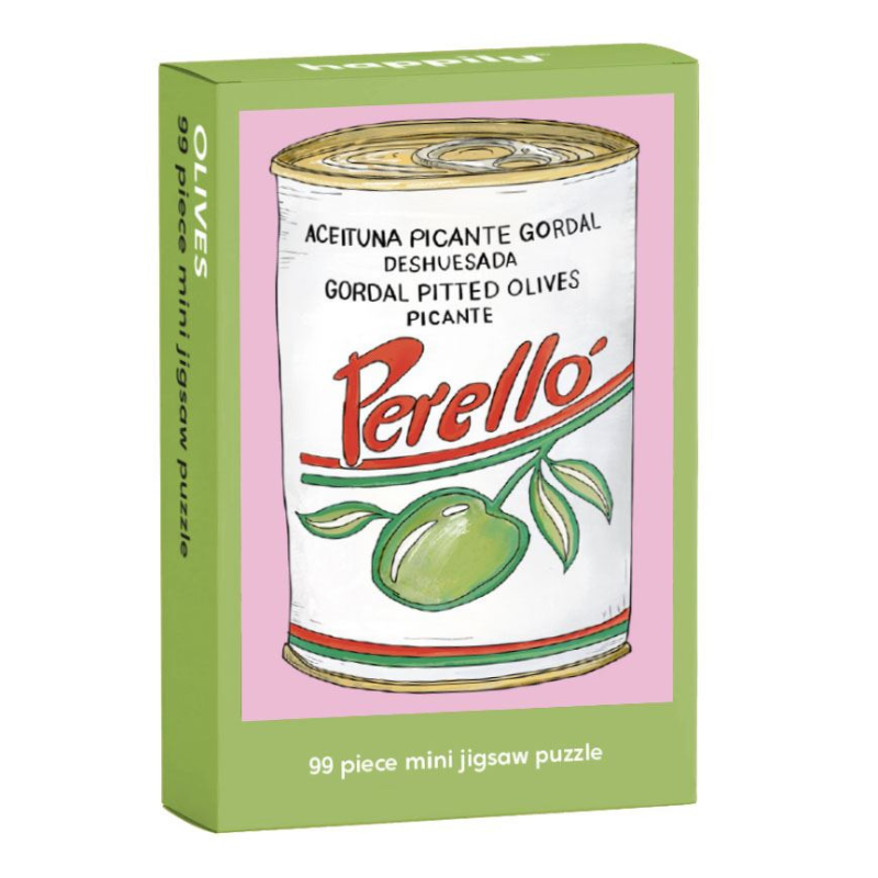 99 Piece Olive Tin Mini Jigsaw - B075397 - Uneeka