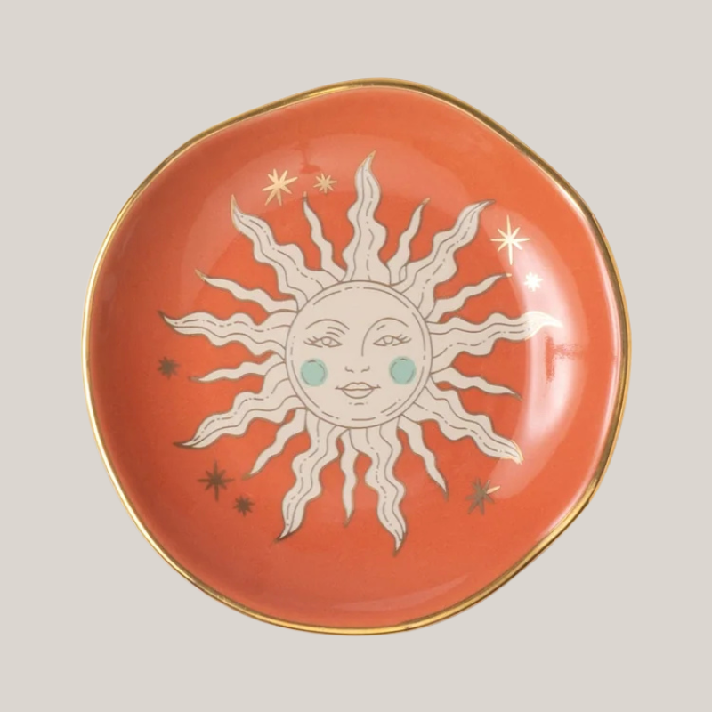 Celestial Sun Ceramic Dish - CTD-1002EU - Uneeka