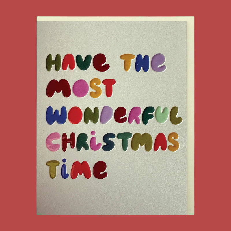 The Most Wonderful Christmas Time Mini Card - LIJ70 - Uneeka