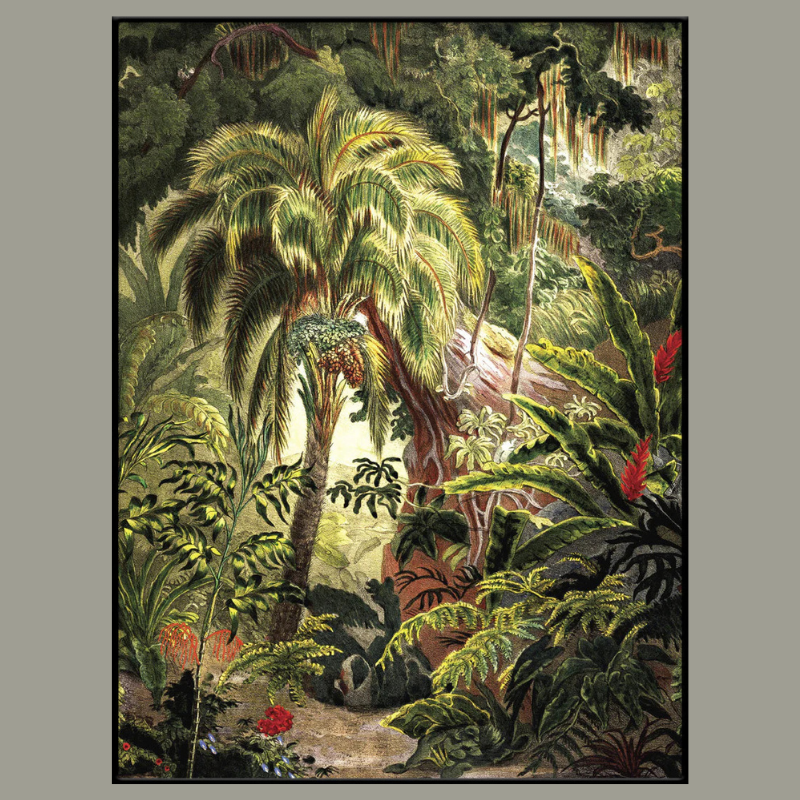 Lush Jungle Scenery Framed Art Print - BFP 100x140 6104 - Uneeka