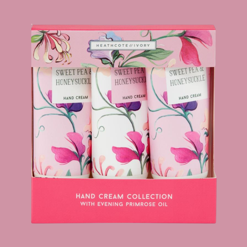 Sweet Pea & Honeysuckle Hand Cream Trio - FG2337 - Uneeka