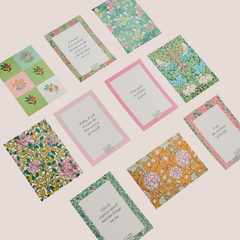 William Morris Modern Homemaker Affirmation Cards & Wash Bag
