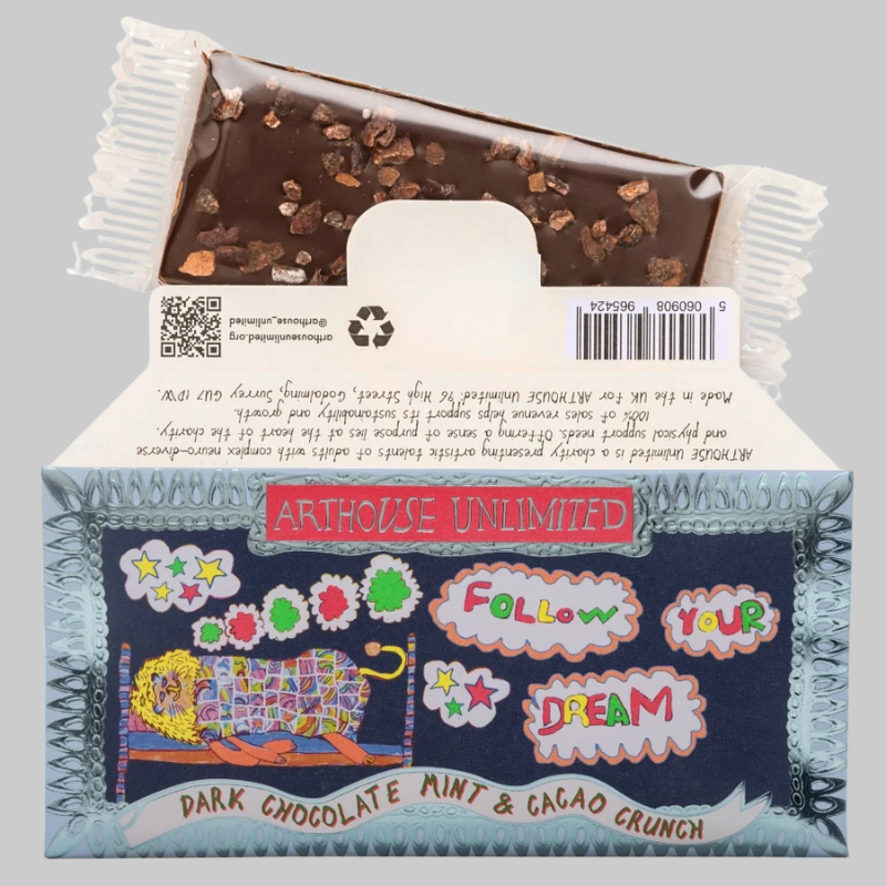 Arthouse Dark Chocolate Mint & Cacao Crunch Mini Bar - CHOCMIN002 - Uneeka