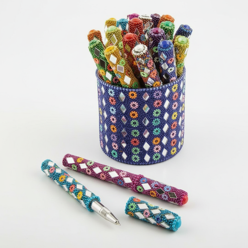 Assorted Colour Sparkly Glitter Pen - PE400 - Uneeka