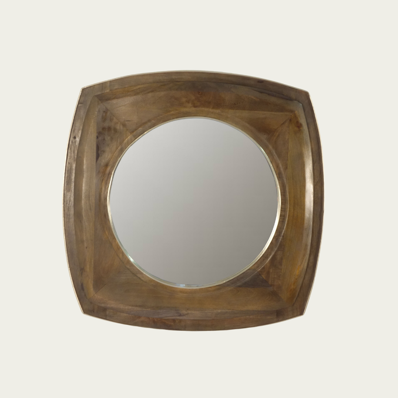 Large Curved Square Framed Mirror - 
2808V - Uneeka