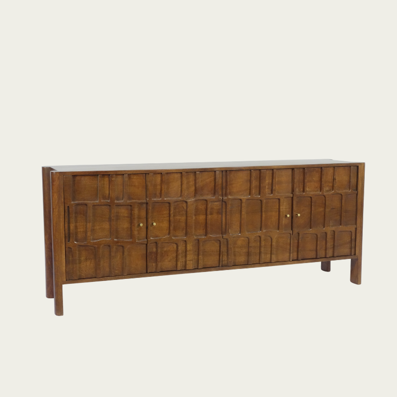 Carved Tile Four Door Sideboard - 
2851A - Uneeka