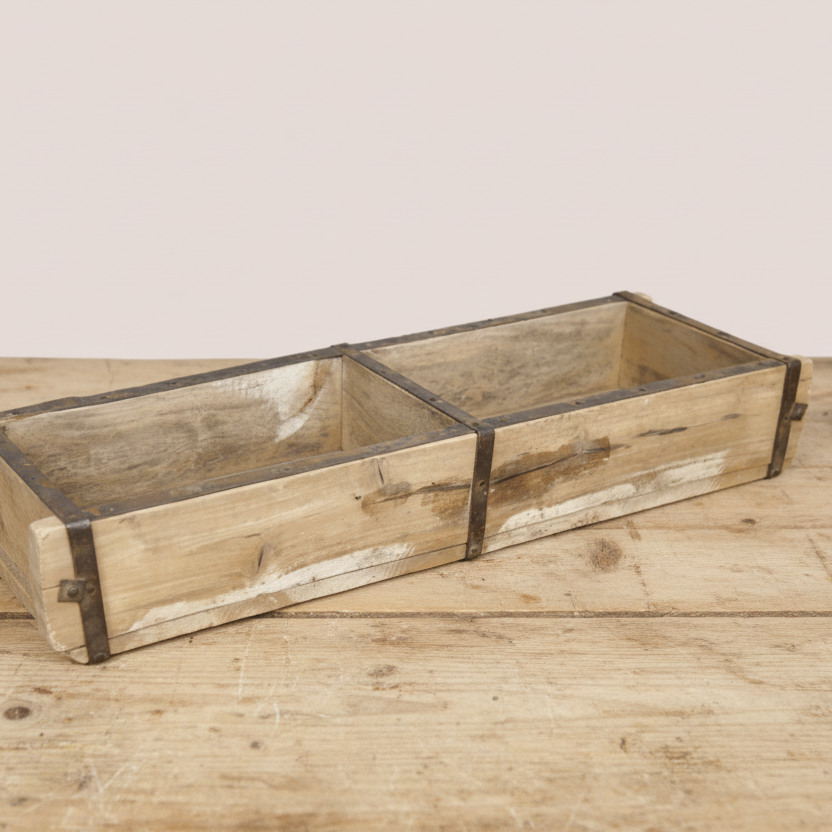 Old Double Brick Mould / Storage Tin* - 5183 - Uneeka