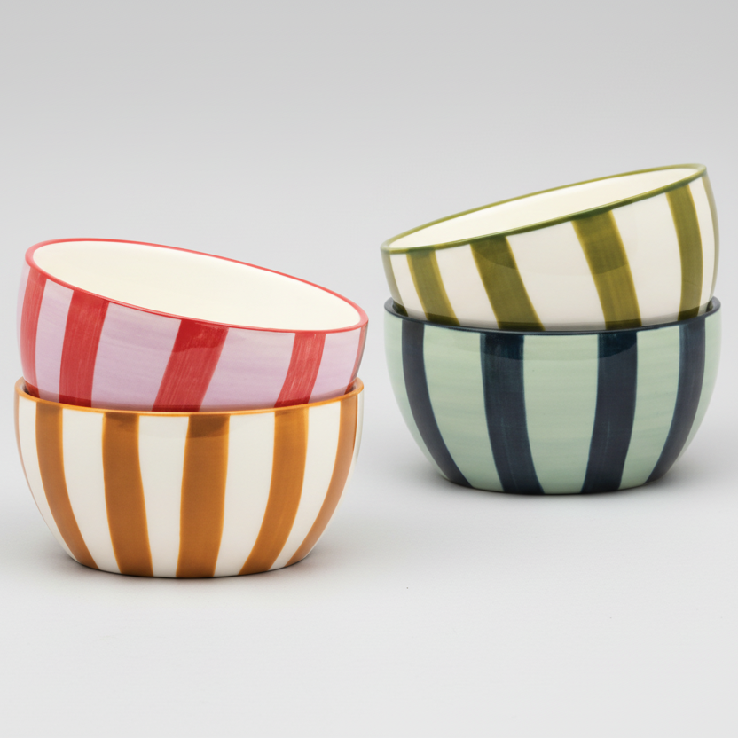 Colourful Striped Dipping Bowl - HHC153UK - Uneeka