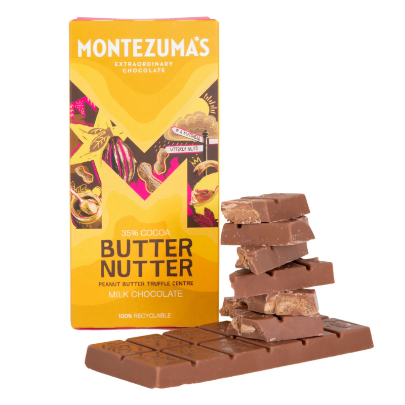 Montezuma's Peanut Butter Nutter Milk Chocolate Bar - MZ1607 - Uneeka