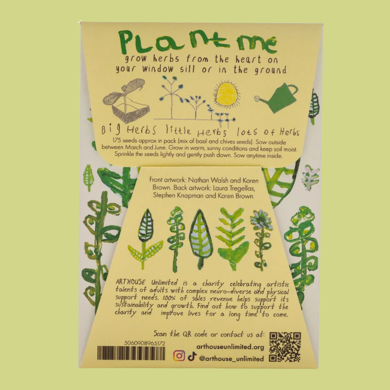 Arthouse Packet Of Mixed Herb Seeds - SEEDS009 - Uneeka
