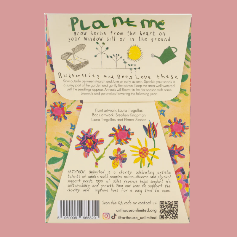 Arthouse Packet Of Butterfly & Bee Friendly Seeds - SEEDS011 - Uneeka