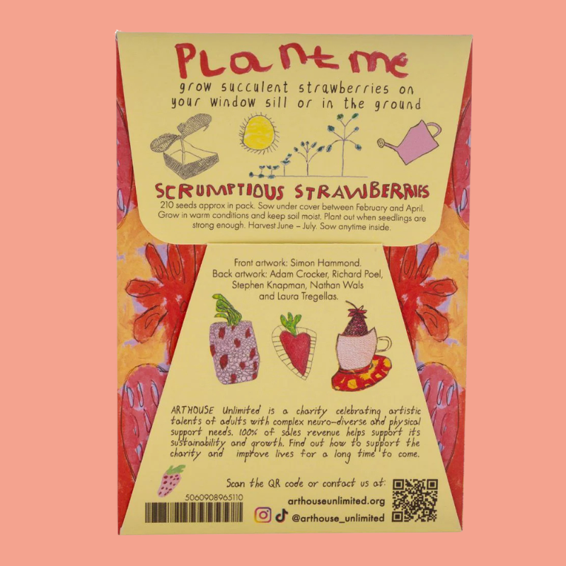 Arthouse Packet Of Strawberry Seeds - SEEDS007 - Uneeka