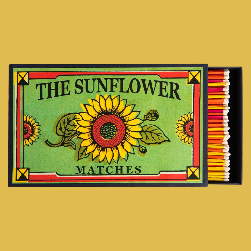Sunflower Decorative Giant Matchbox - BB36 - Uneeka
