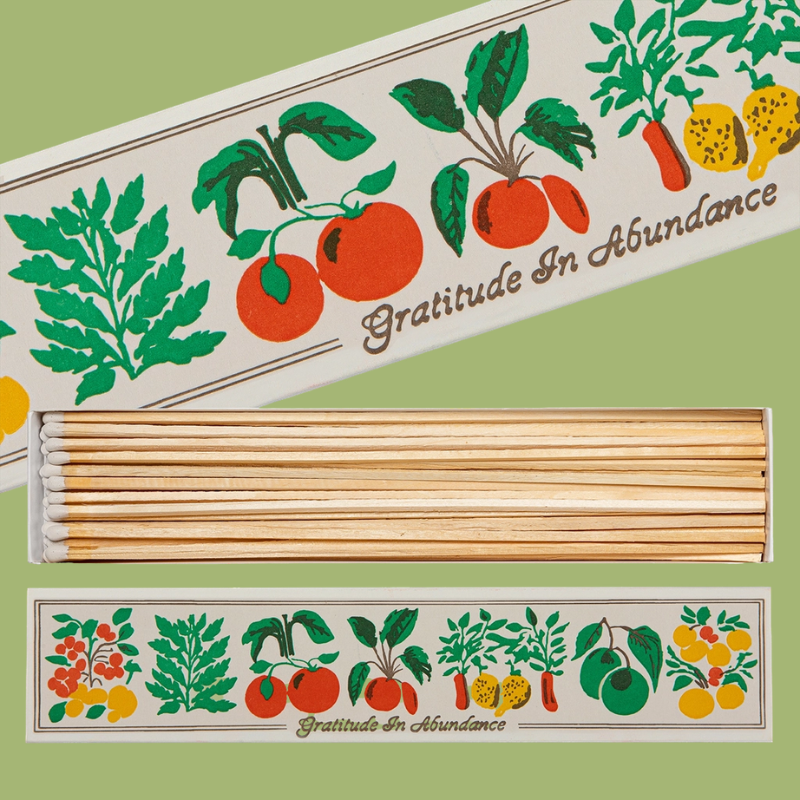 Vegetable Decorative Long Matchbox - BX64 - Uneeka