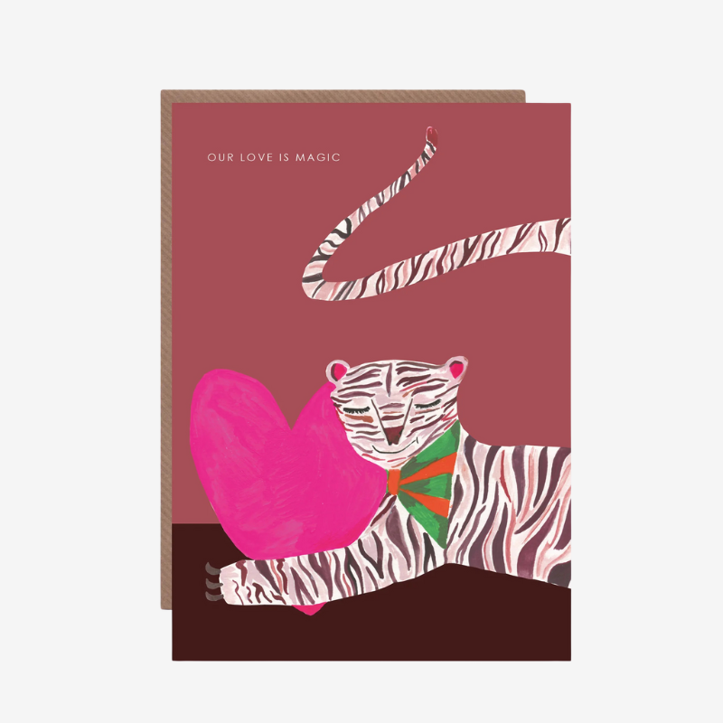 Our Love Is Magic' Tiger Greetings Card - HCWB315 - Uneeka