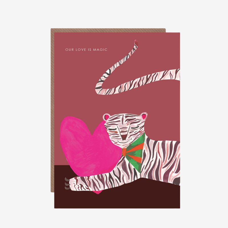 'Our Love Is Magic' Tiger Greetings Card - HCWB315 - Uneeka