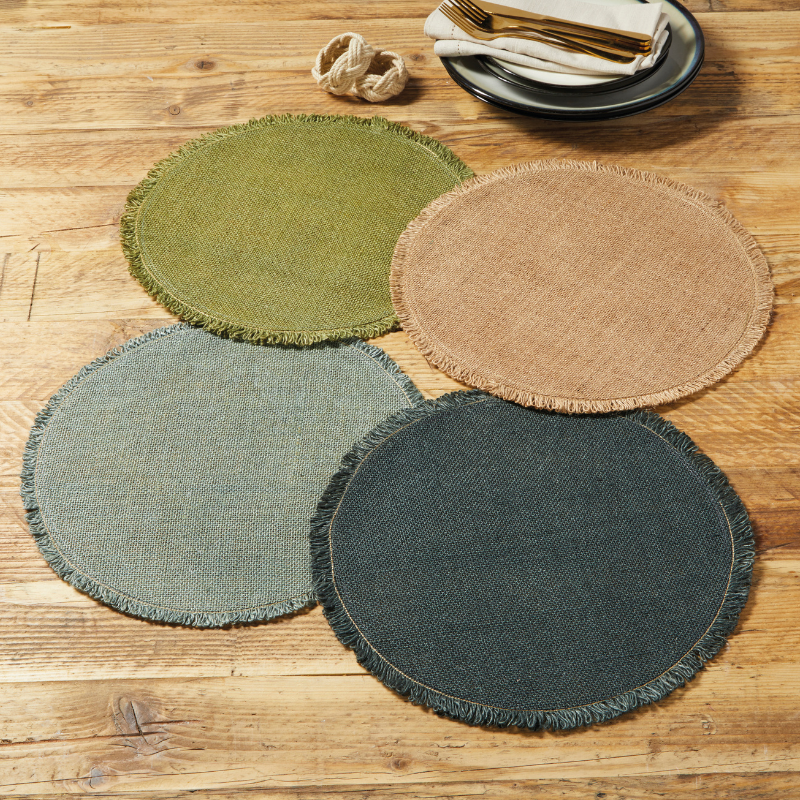 Circular Jute Placemat - CPMJM - Uneeka