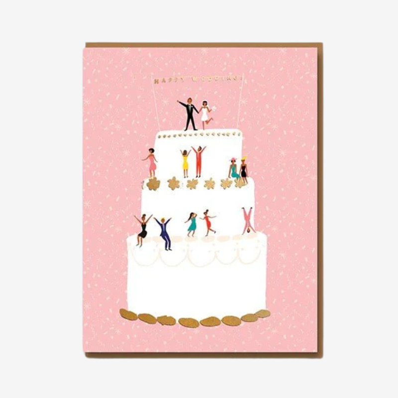 Happy Wedding Day Cake Greetings Card - 1024 - Uneeka