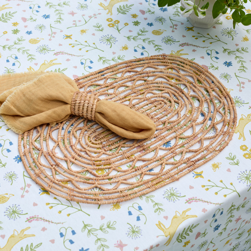 Detailed Open Weave Palm Placemat - PMOPM - Uneeka