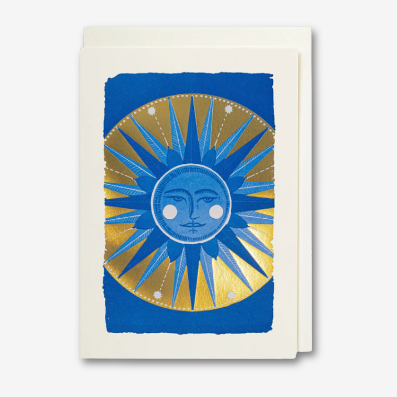 Golden Sun & Blue Sky Mini Card - APS354 - Uneeka