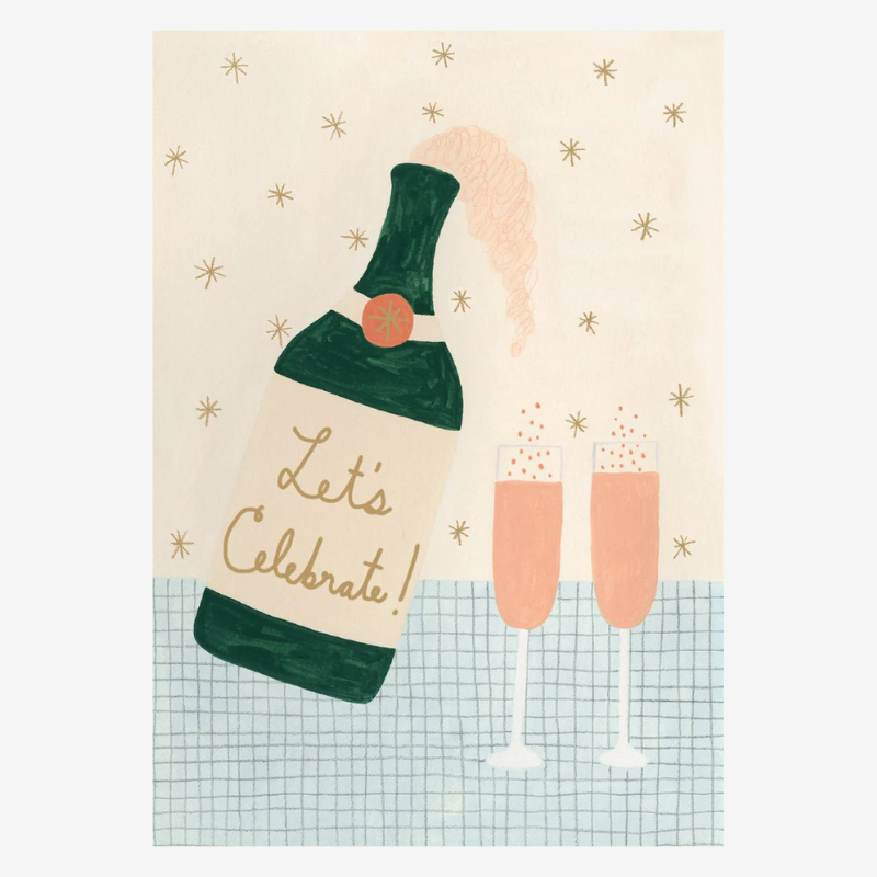 Let's Celebrate!' Champagne Greetings Card* - GCN 319 - Uneeka