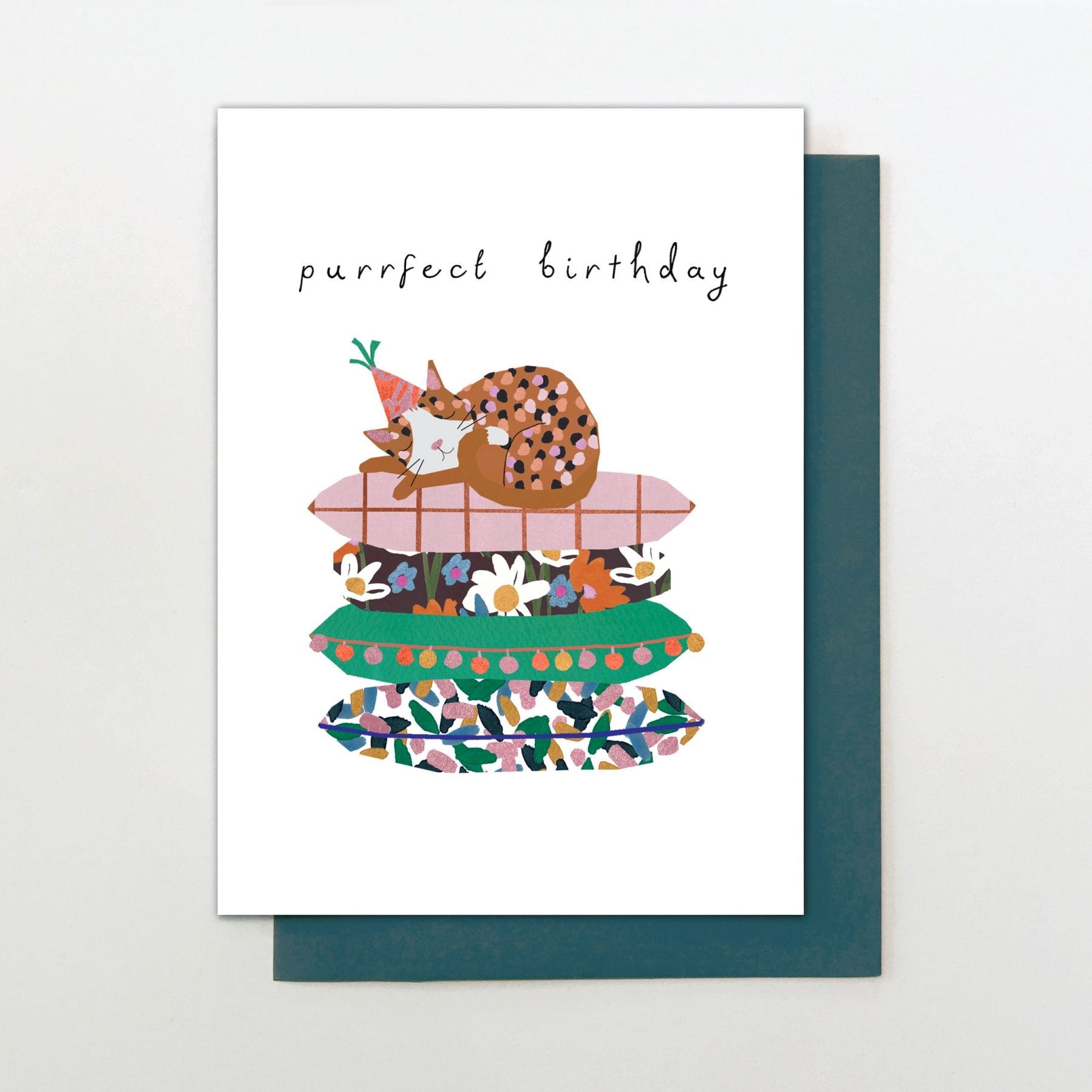 Purrfect Birthday Card - 0H11 OH11 - Uneeka