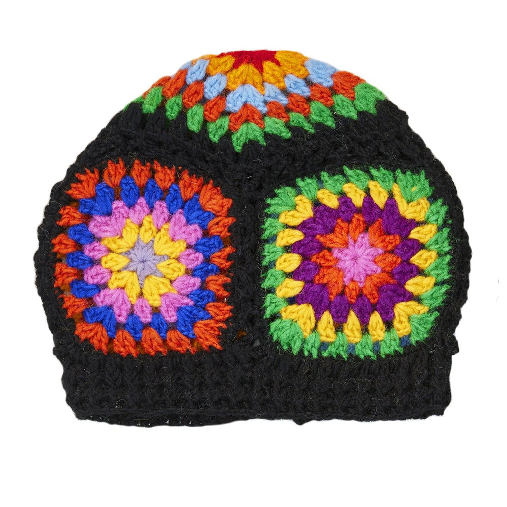 Rainbow Crochet Tile Beanie - H10BK - Uneeka