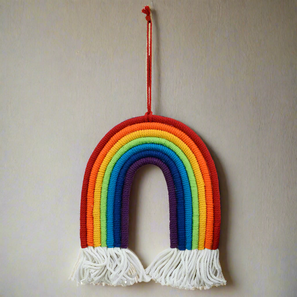 Rainbow Macrame Hanging - HOPE01 - Uneeka