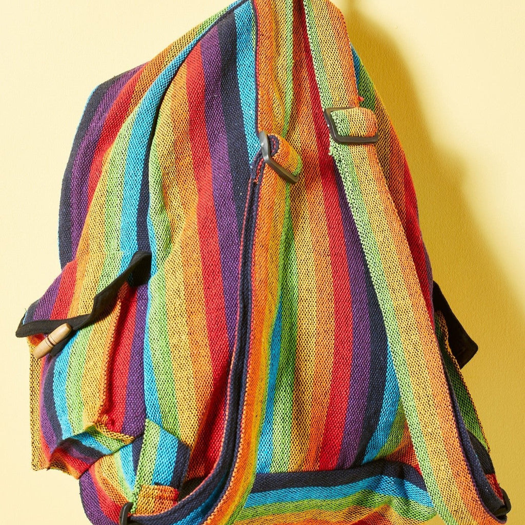 Rainbow Stripe Gheri Backpack - BP507 - Uneeka