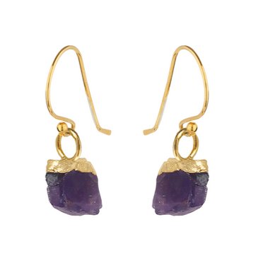 Raw Mineral Drop Earrings - RAW - MINERAL - EARRINGS - AMET - Uneeka