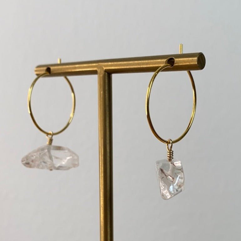 Raw Nugget Earrings - RNE001 - Uneeka