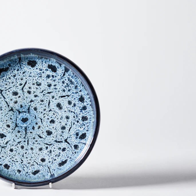 Reactive Blue Glazed Stoneware Side Plate - 895101 - Uneeka