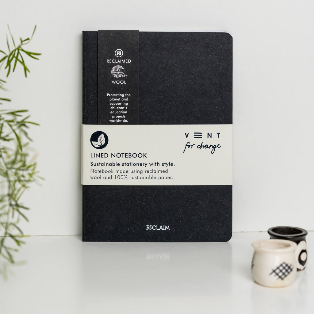 Reclaimed Wool A5 Lined Notebook - 003 - Uneeka