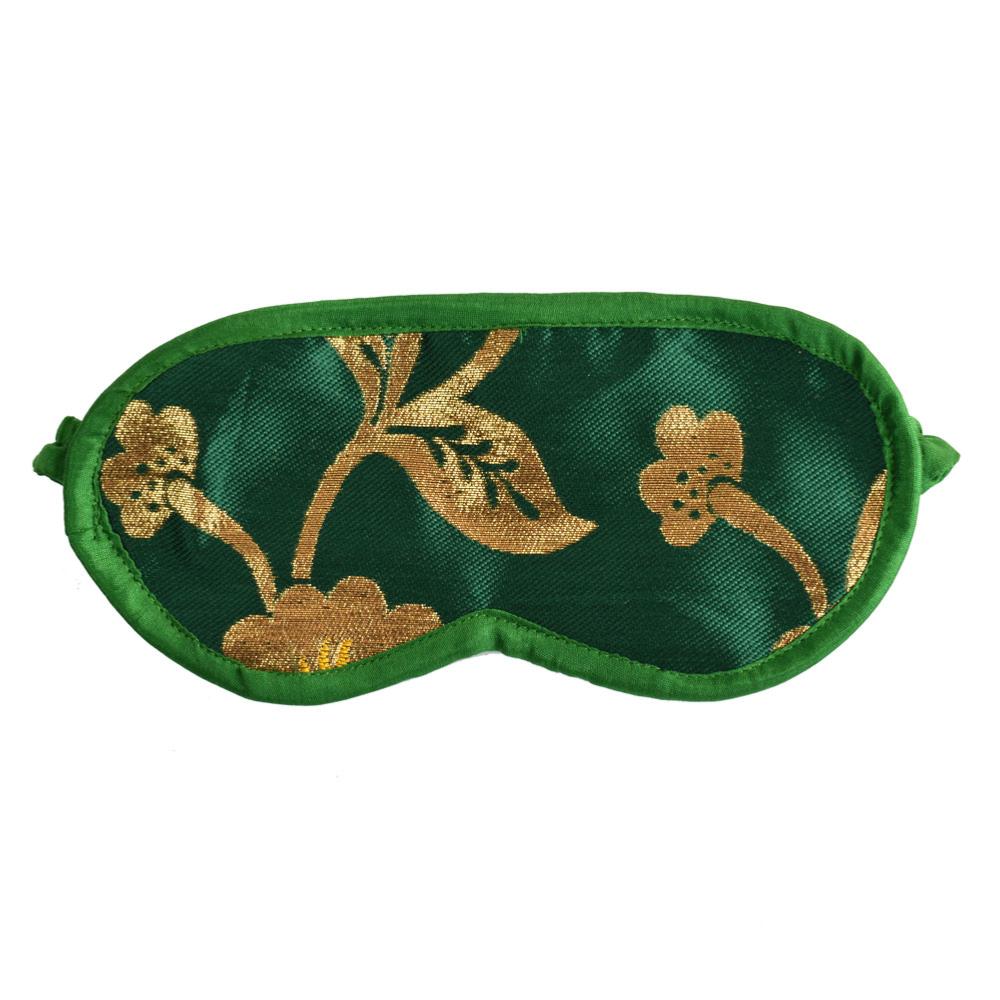 Recycled Brocade Green Eye Mask - ASP2338 - Uneeka