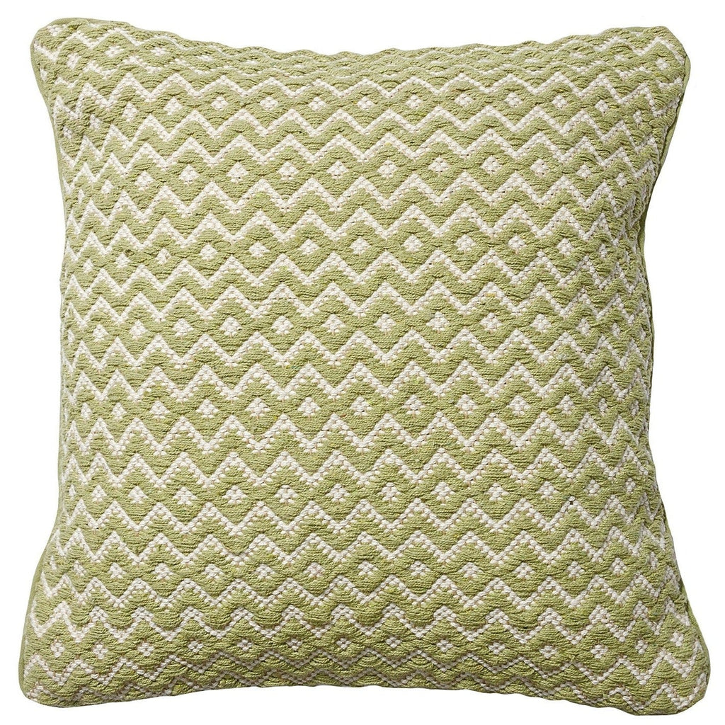 Recycled Cotton & Jute Diamond Pattern Cushion - CC305SA - Uneeka